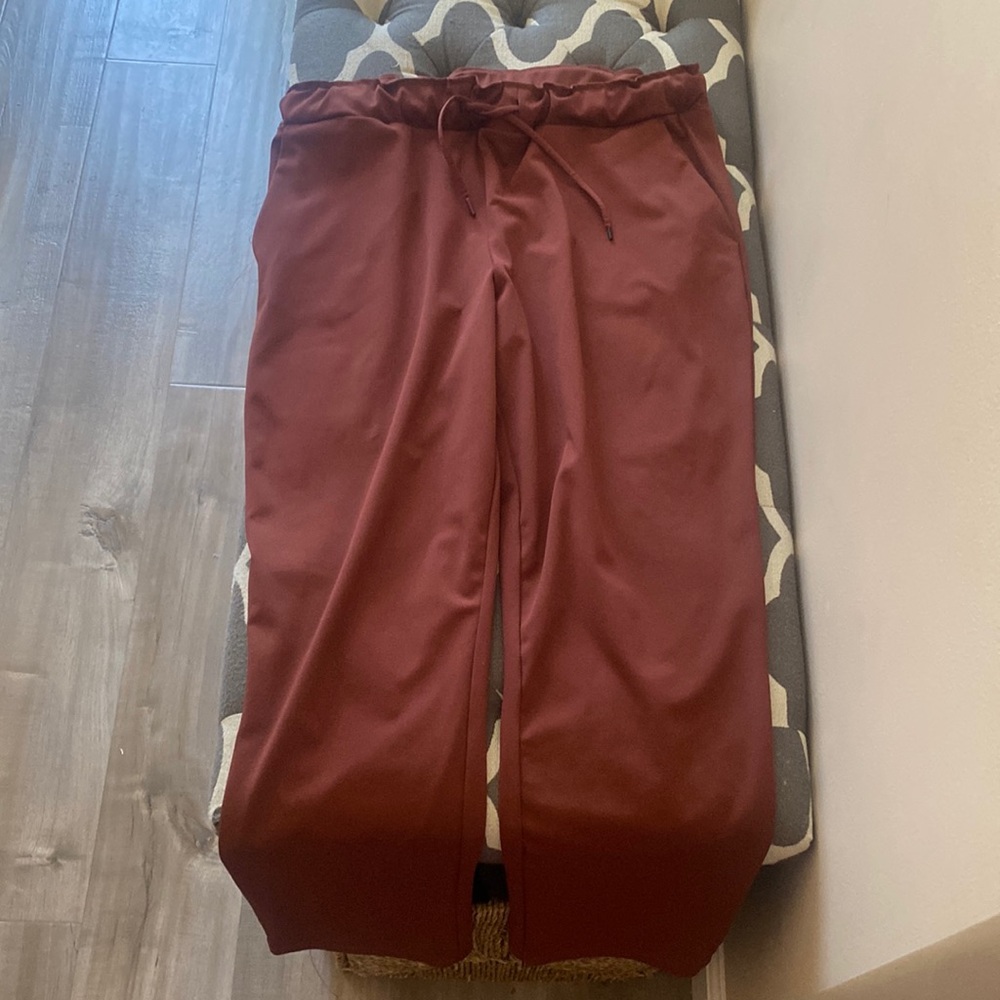 LAST CHANCE!! Burgundy trousers with drawstring size L